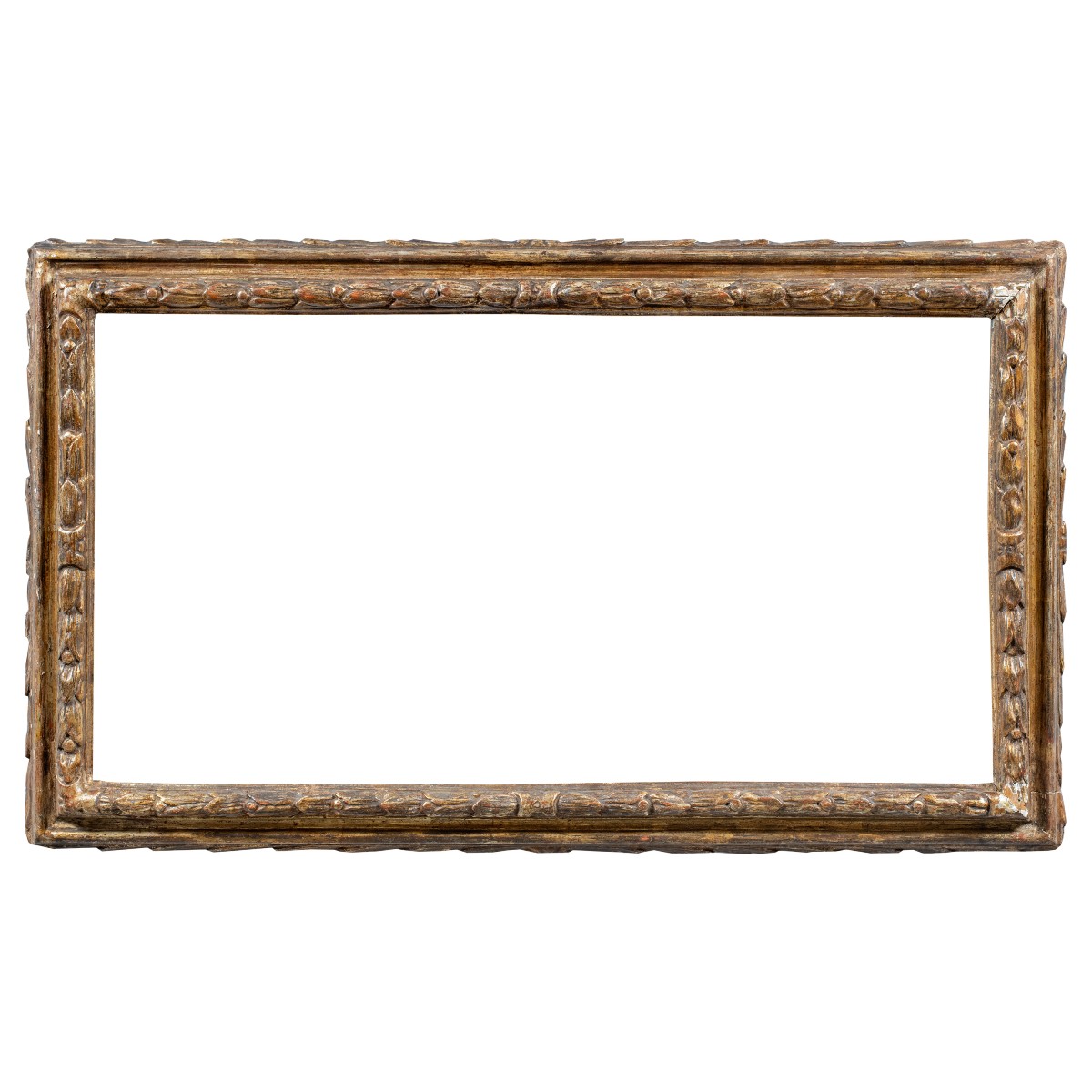 Cornice barocca in legno intagliato e dorato. Lombardia, XVII secolo.