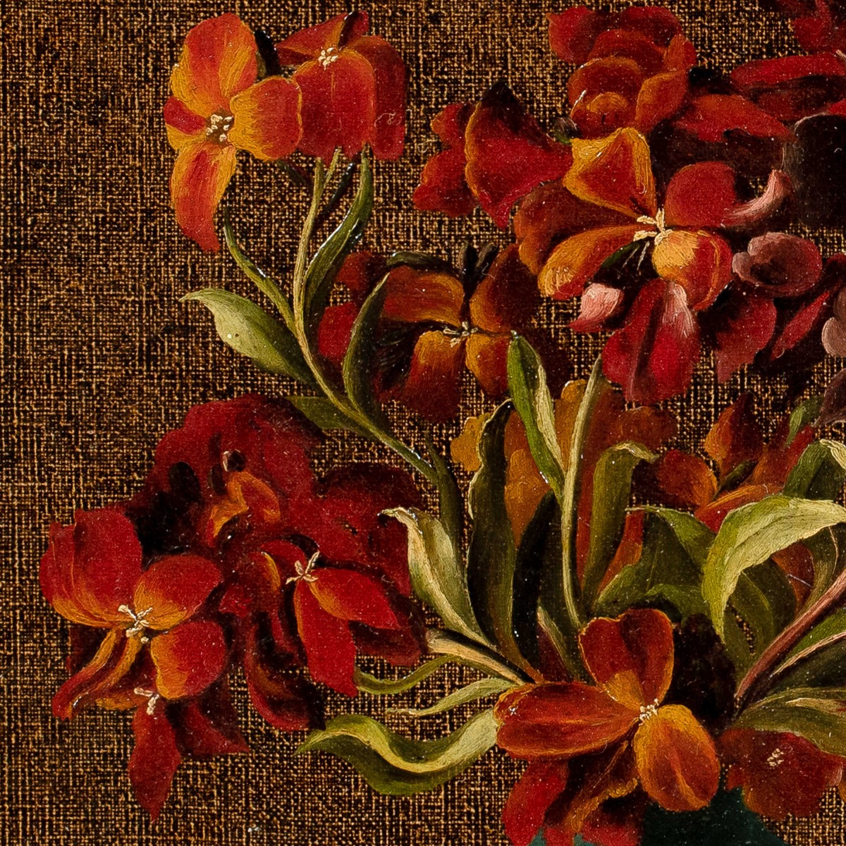 Pittore europeo (XIX-XX secolo) - Natura morta con fiori.-photo-2