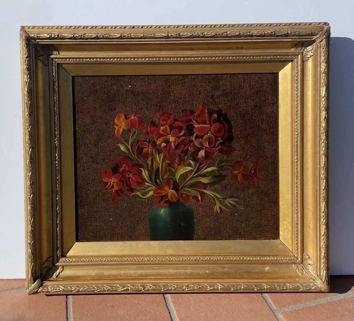 Pittore europeo (XIX-XX secolo) - Natura morta con fiori.-photo-4