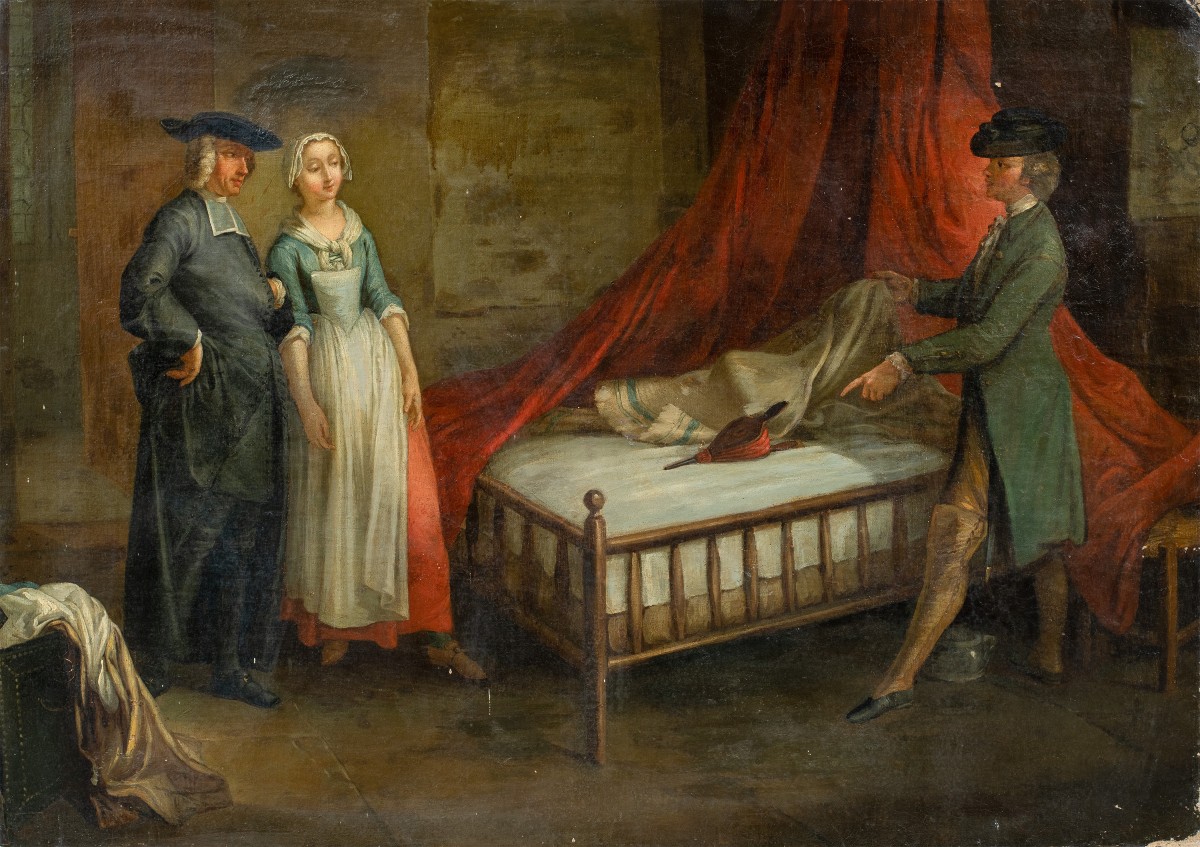 Pittore francese (XVIII sec.) - L'Allusione del Soffietto.