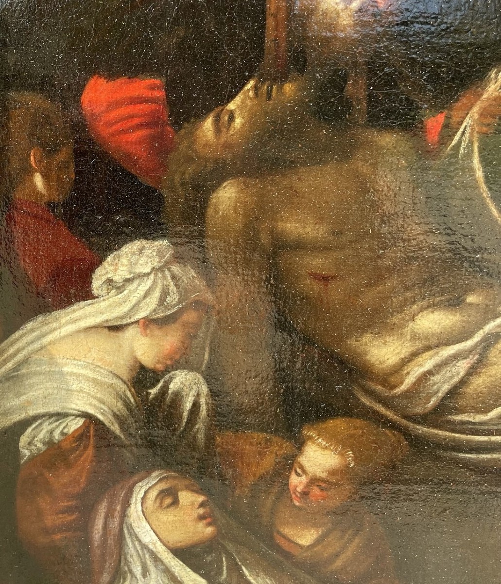 Bottega di Jacopo Bassano (Bassano del Grappa 1510 ca.-1592) - Trasporto di Cristo al Sepolcro.-photo-2