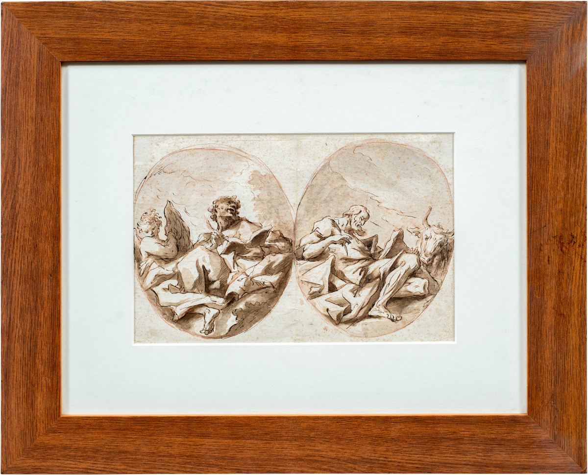 Gaspare Diziani (Belluno 1689 - Venezia 1767) - Due evangelisti.