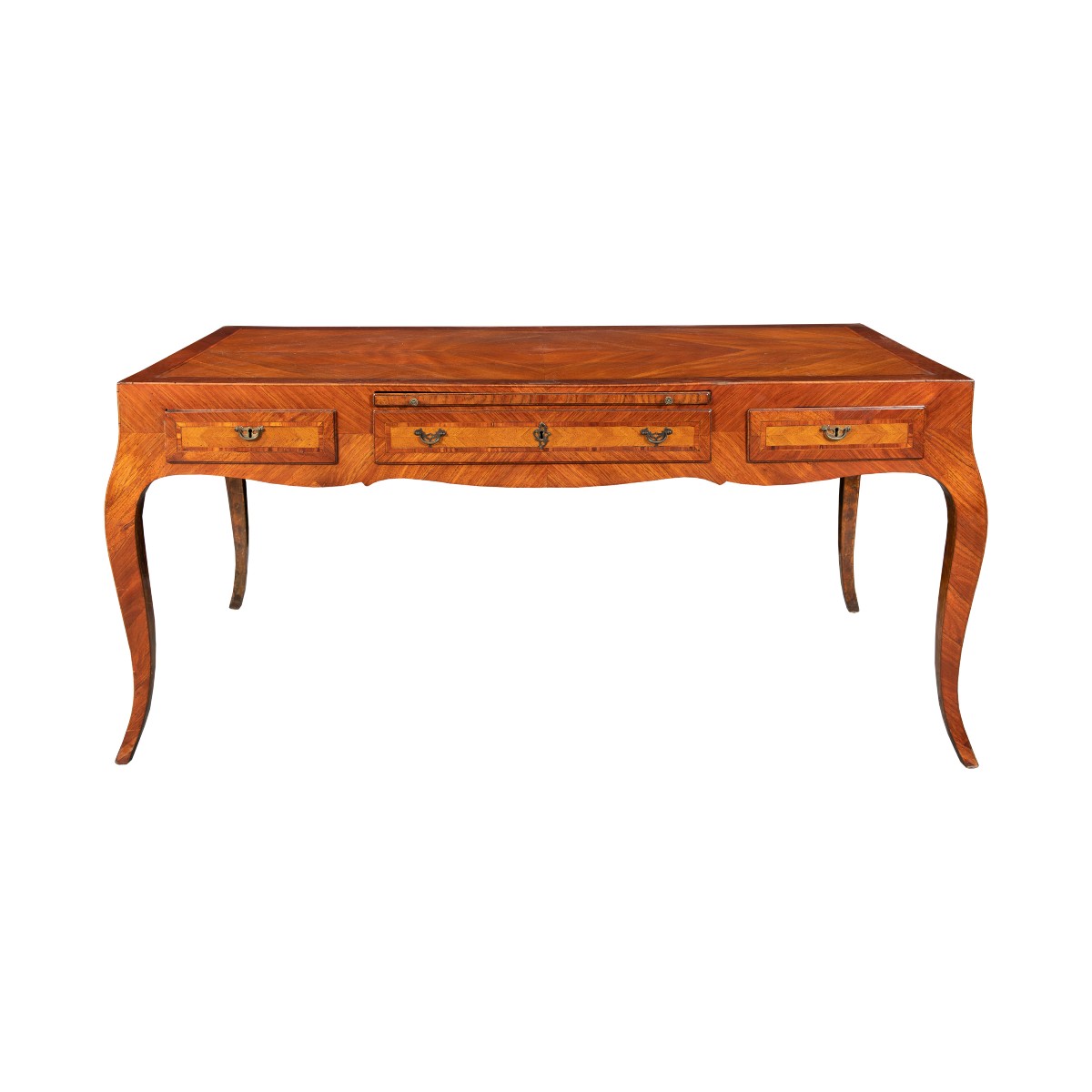 Scrivania notarile lastronata in noce e filettata in bois de rose - Venezia, terzo quarto XVIII
