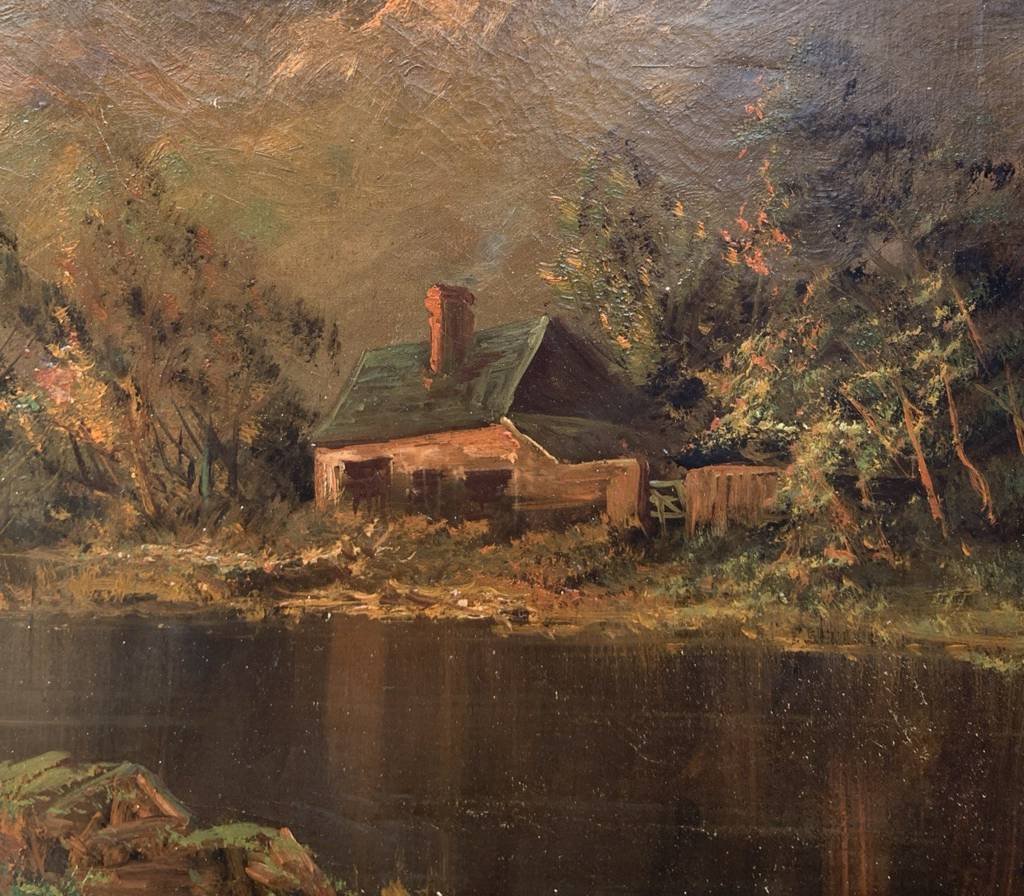 John MacWhirter RA (Slateford, Edimburgo 1839-Londra 1911) — Veduta di Loch Lomond al tramonto.-photo-2