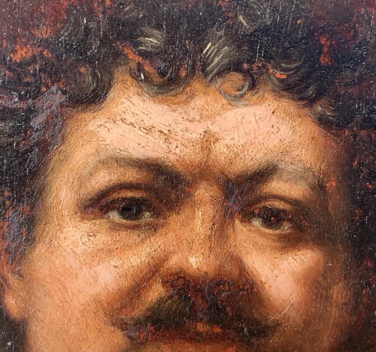 Pittore francese (XIX sec.) - Ritratto di Alexandre Dumas.-photo-2