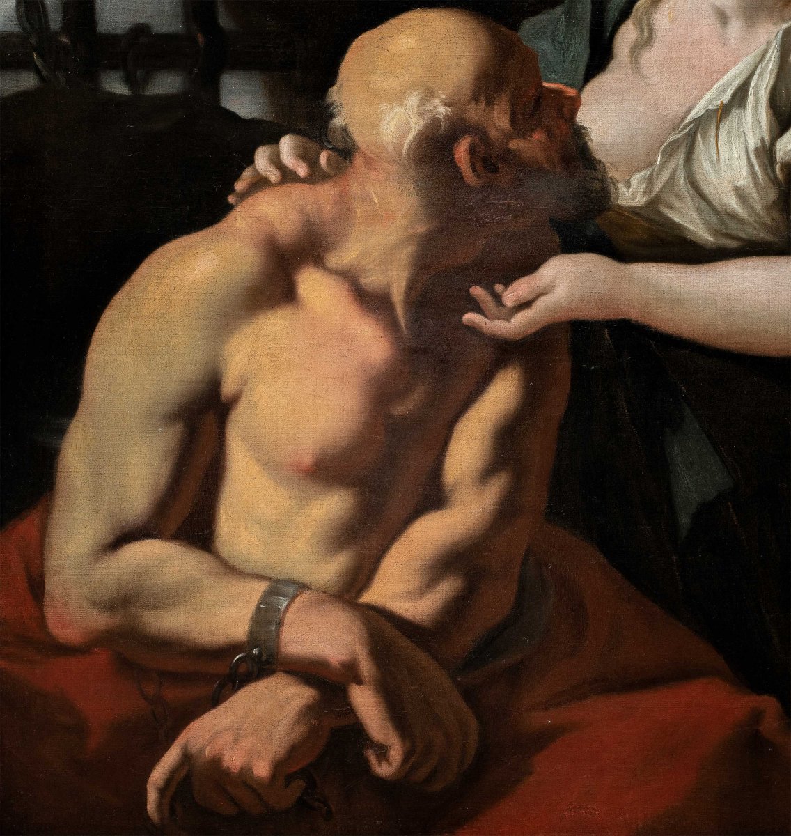 Giovanni Antonio Pellegrini (Venezia 1675 - Venezia 1741) - Carità Romana (Cimone e Pero).-photo-3