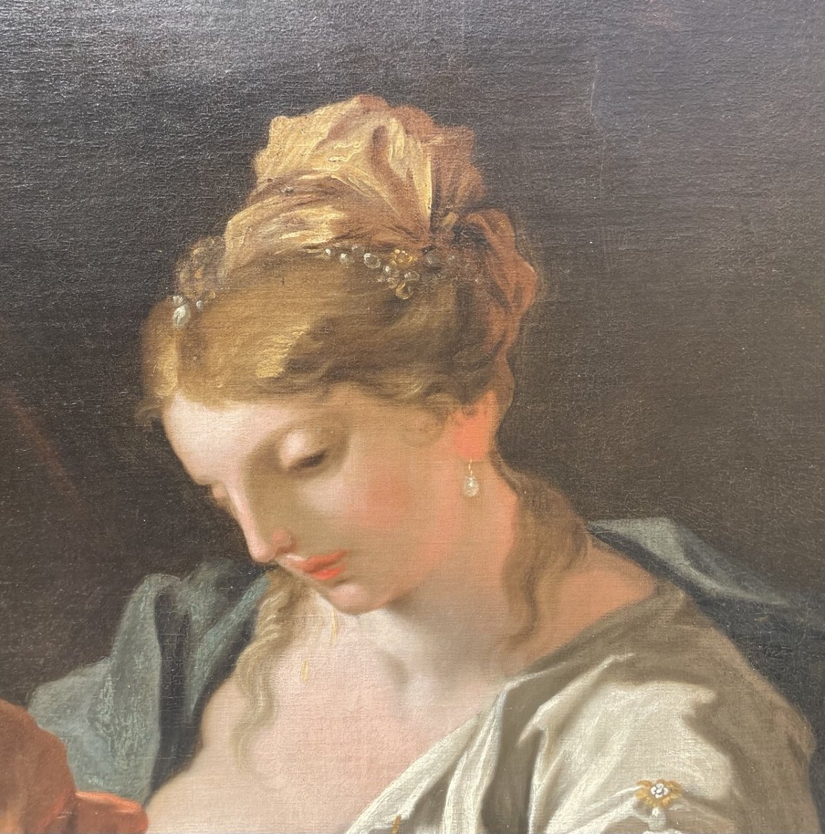 Giovanni Antonio Pellegrini (Venezia 1675 - Venezia 1741) - Carità Romana (Cimone e Pero).-photo-3