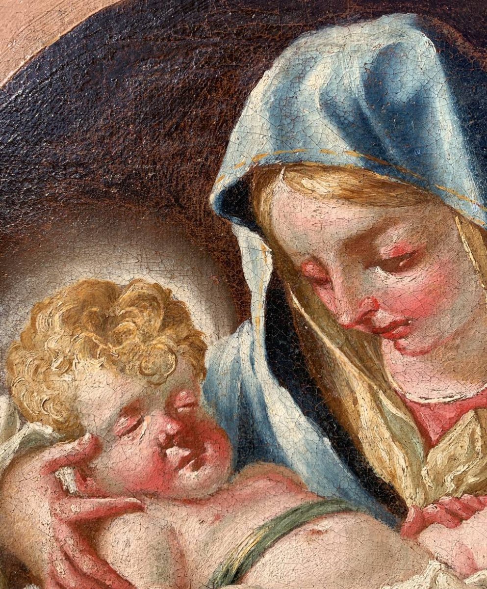 Pittore veneto (XVIII secolo) - Madonna con Bambino.-photo-2
