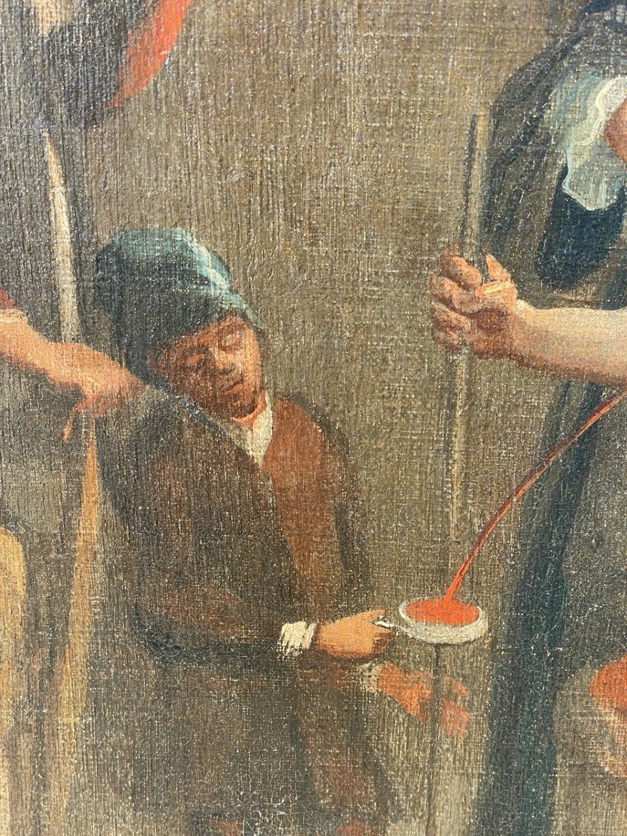 Pittore europeo (XVIII sec.) - Il salasso.-photo-1
