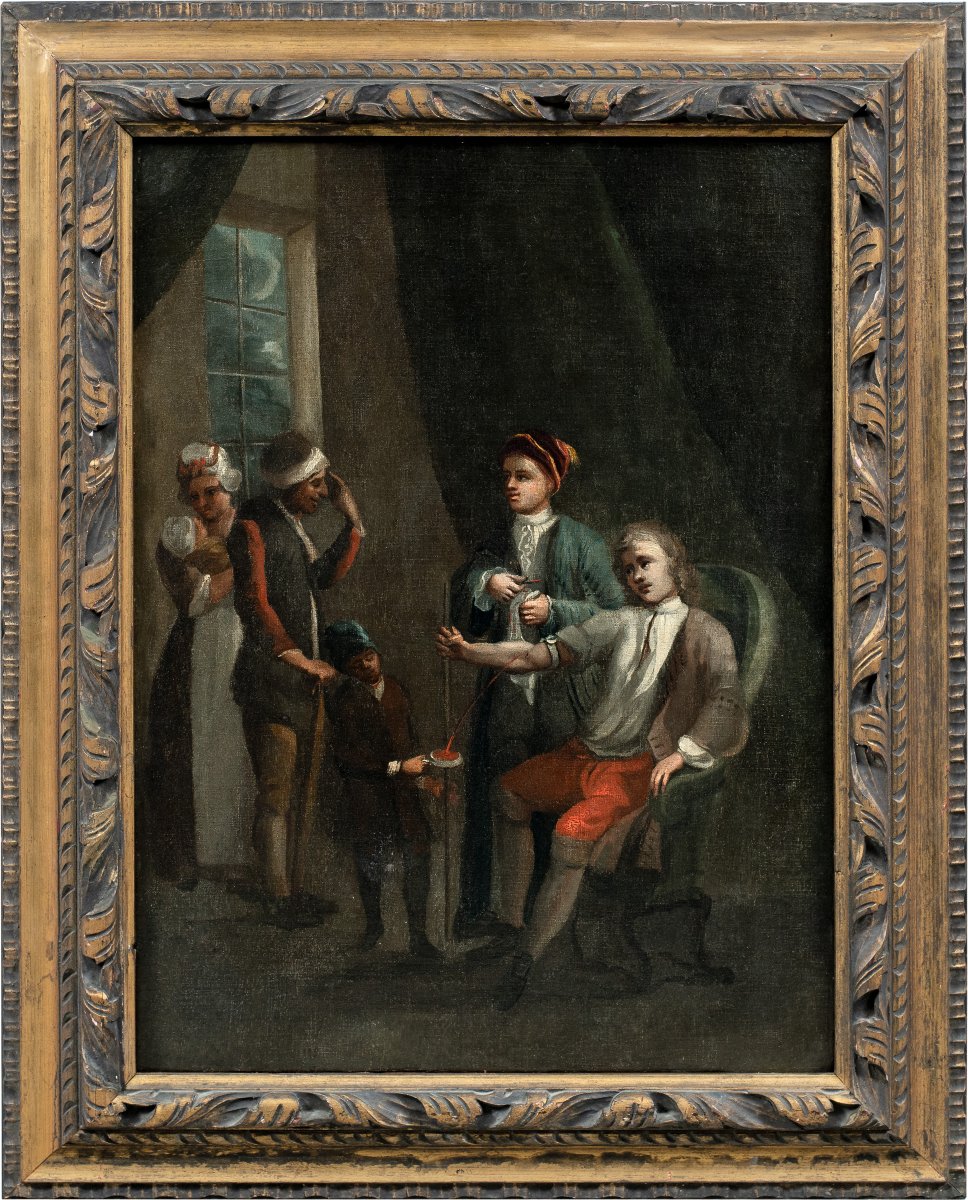 Pittore europeo (XVIII sec.) - Il salasso.