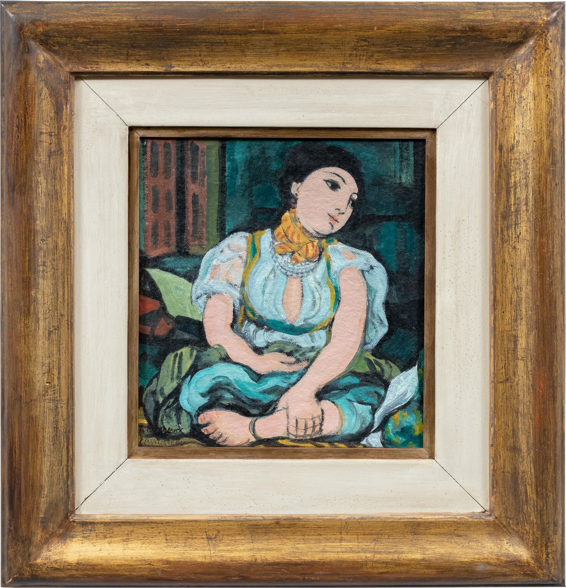 Domenico Cantatore (Ruvo di Puglia 1906 - Parigi 1998) - Odalisca (omaggio a Delacroix).