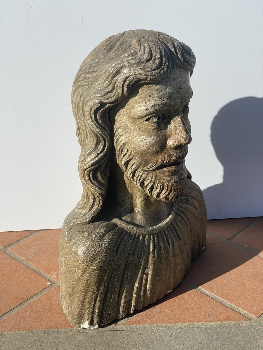 Scultore italiano (XV-XVI secolo) - Busto di Cristo.-photo-2