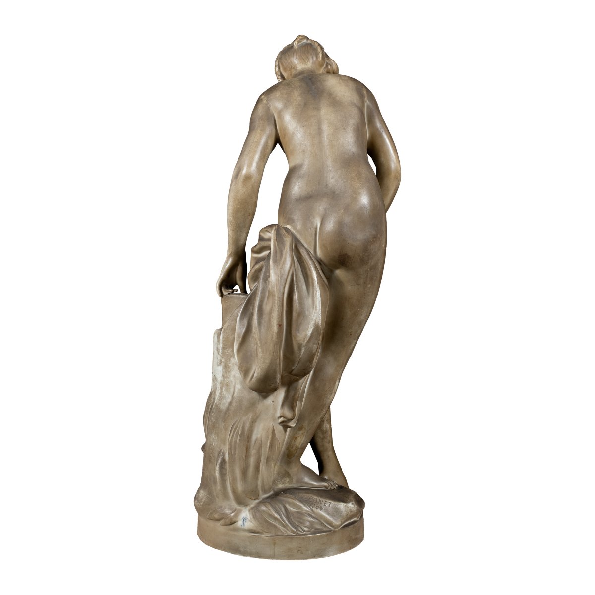 Manifattura del XIX - da Étienne-Maurice Falconet (Parigi 1716 - Parigi 1791) - La Bagnante.-photo-3