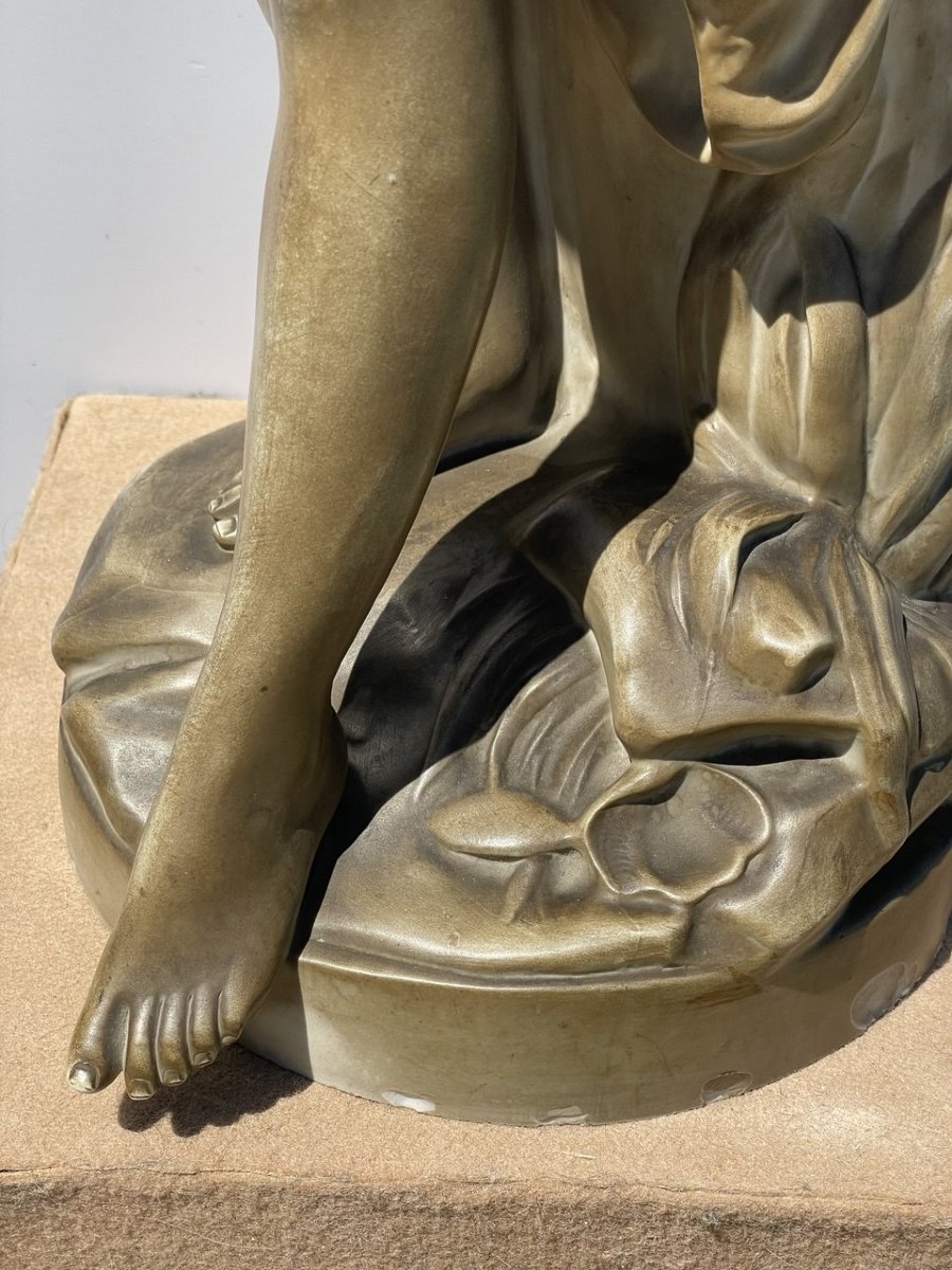 Manifattura del XIX - da Étienne-Maurice Falconet (Parigi 1716 - Parigi 1791) - La Bagnante.-photo-2