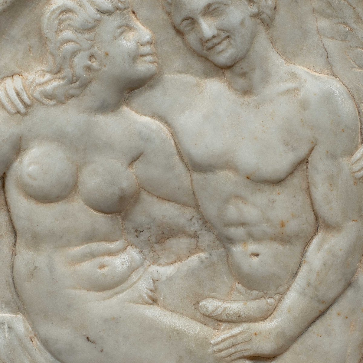 Scultore italiano (XX sec.) - Scena erotica.-photo-2