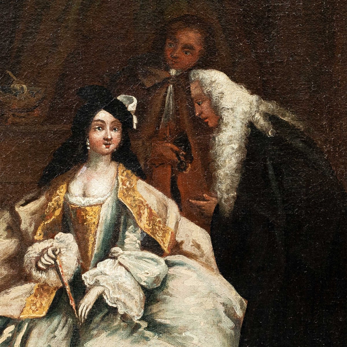 Bottega di Pietro Longhi (Venezia 1702-Venezia 1785) - L'incontro del procuratore con la moglie-photo-2