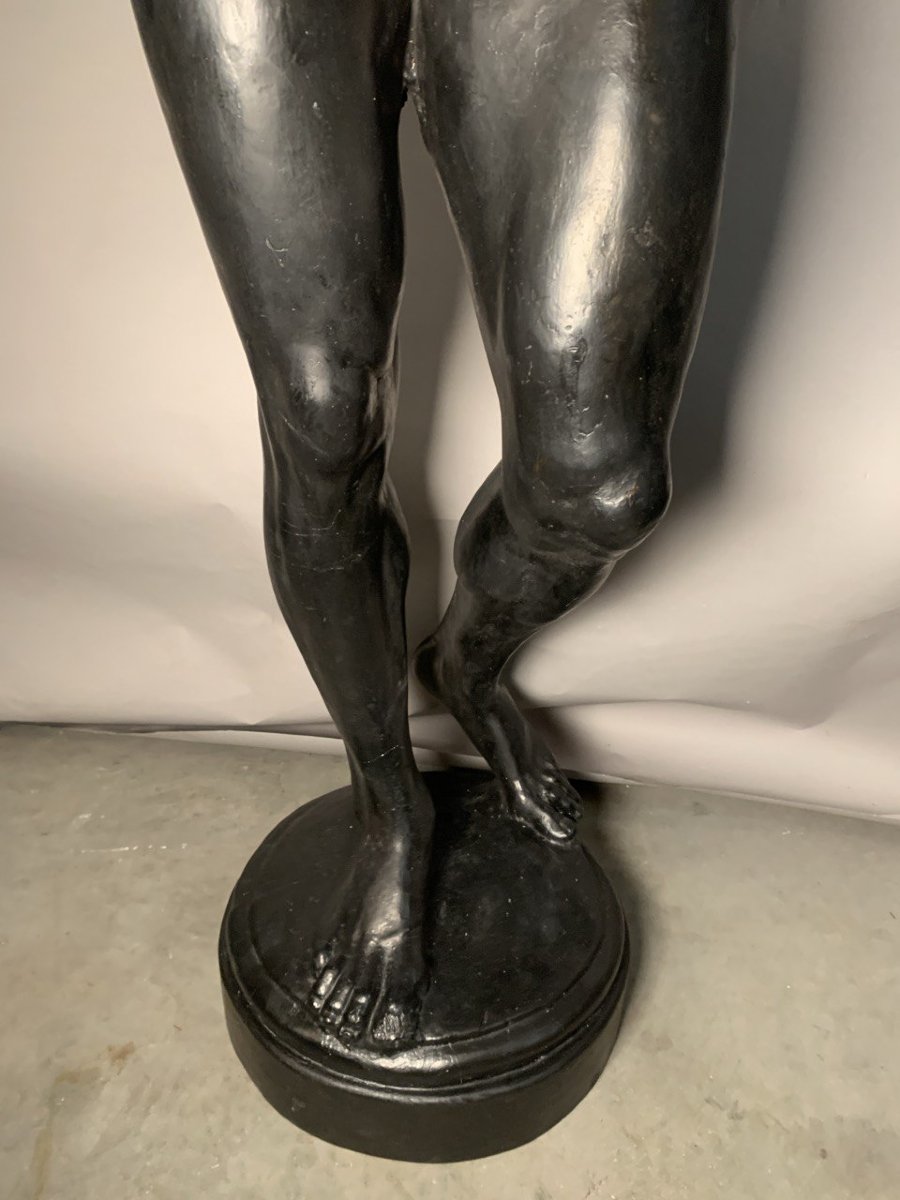 Scultore veneziano (XIX secolo) - Moro reggi torcia.-photo-3