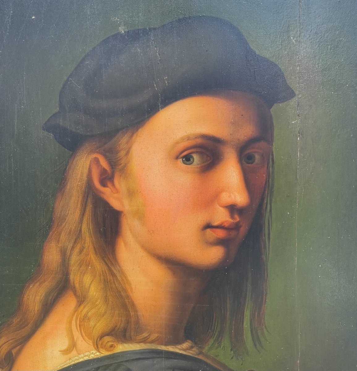 Seguace di Raffaello Sanzio (Urbino 1483 - Roma 1520) - Ritratto di Bindo Altoviti.-photo-1
