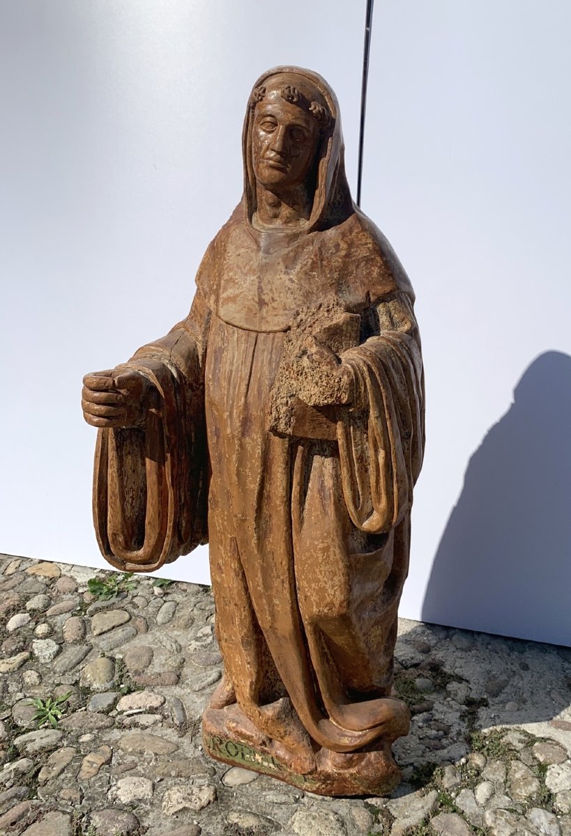 Scultore italiano (XVI secolo) - San Roberto.-photo-4