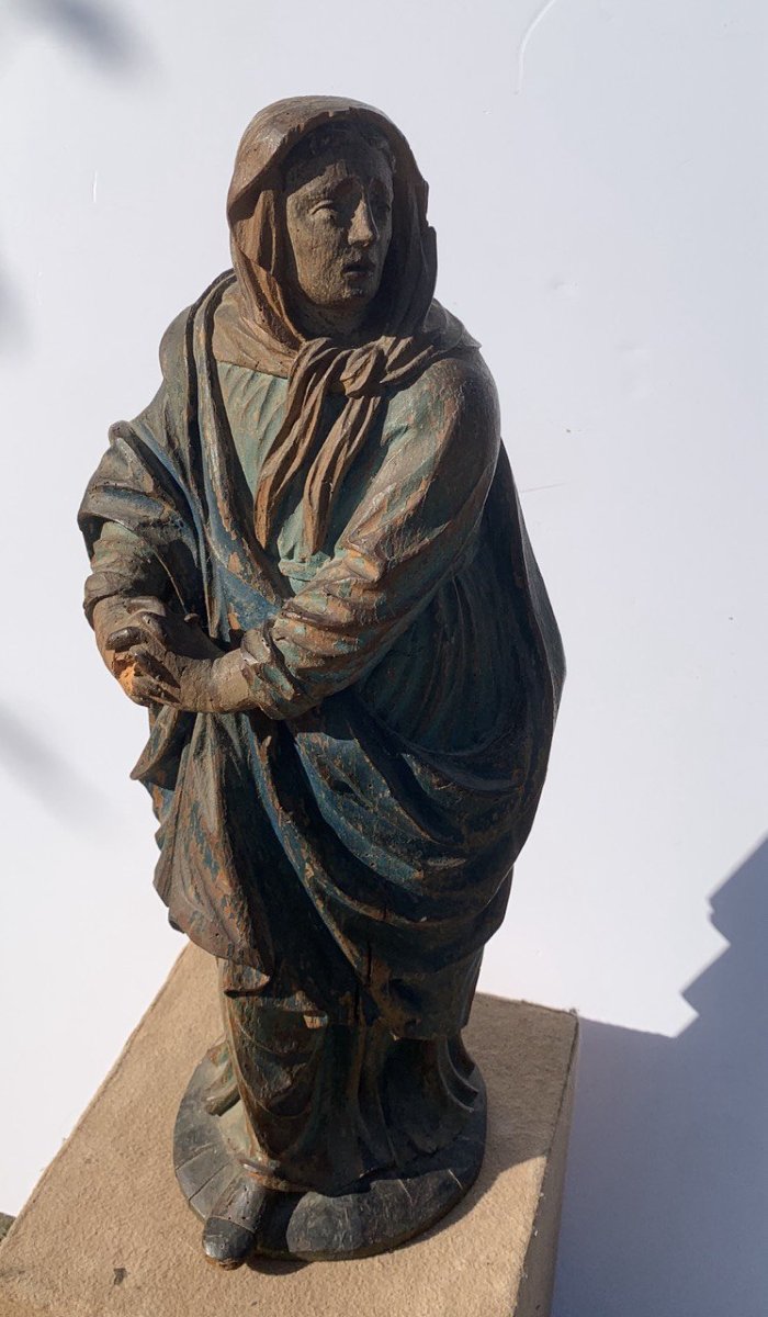 Scultore italiano (XVII-XVIII secolo) - Madonna orante.-photo-3