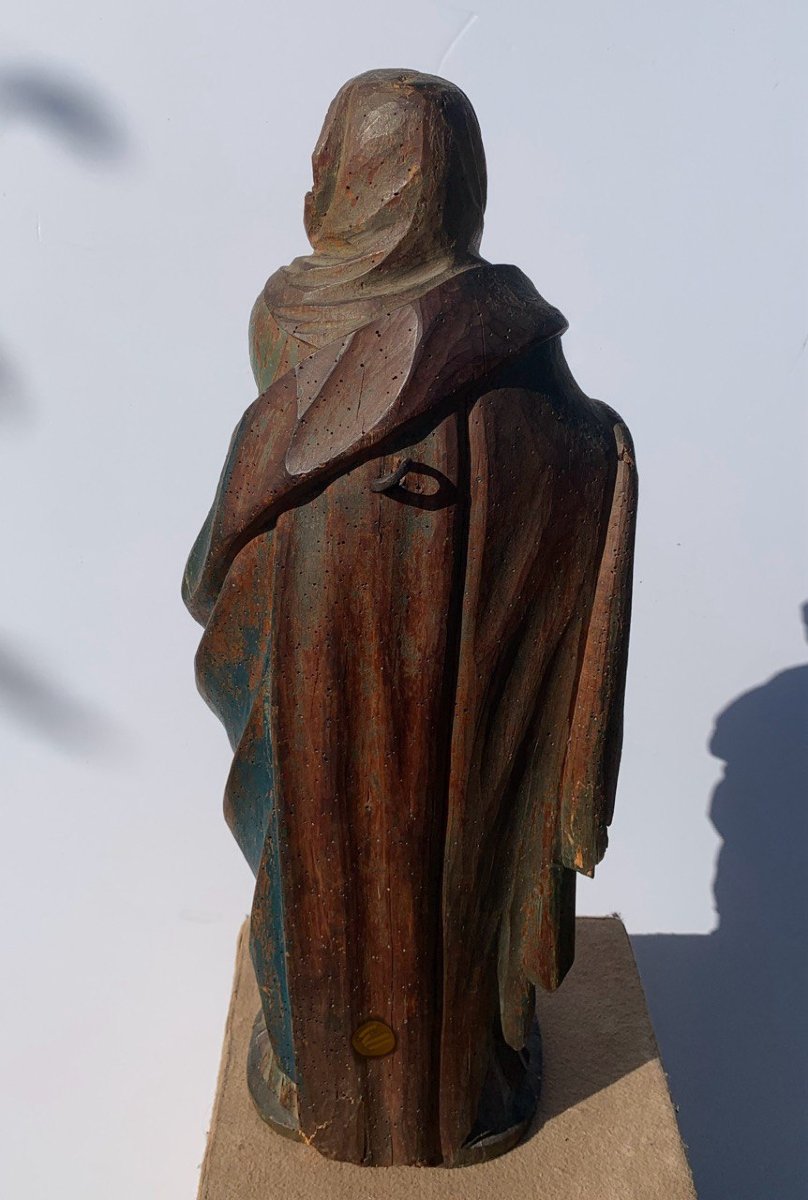 Scultore italiano (XVII-XVIII secolo) - Madonna orante.-photo-1