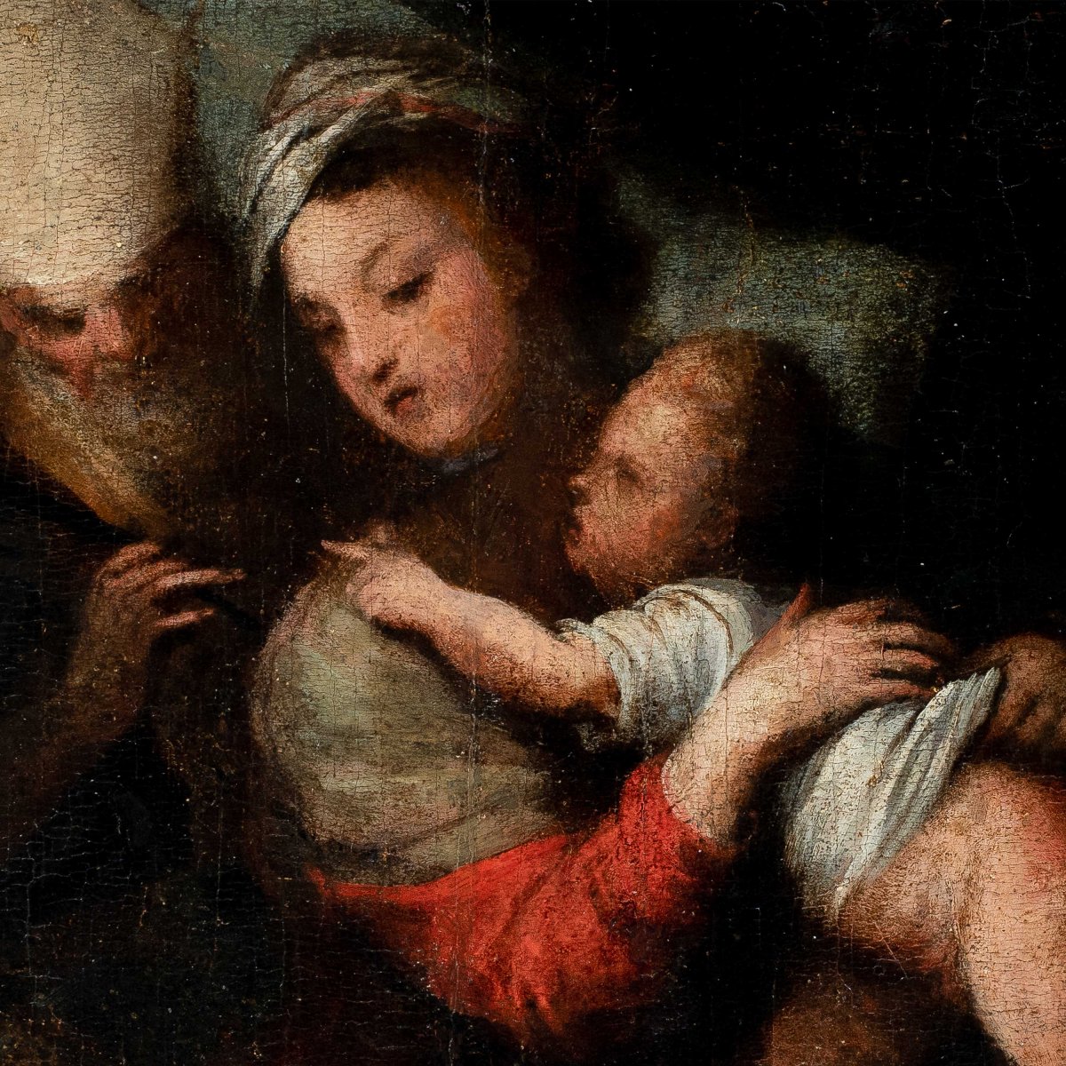 Pittore veneziano (inizi XVII secolo) - Madonna col Bambino, san Giorgio e san Nicola.-photo-2