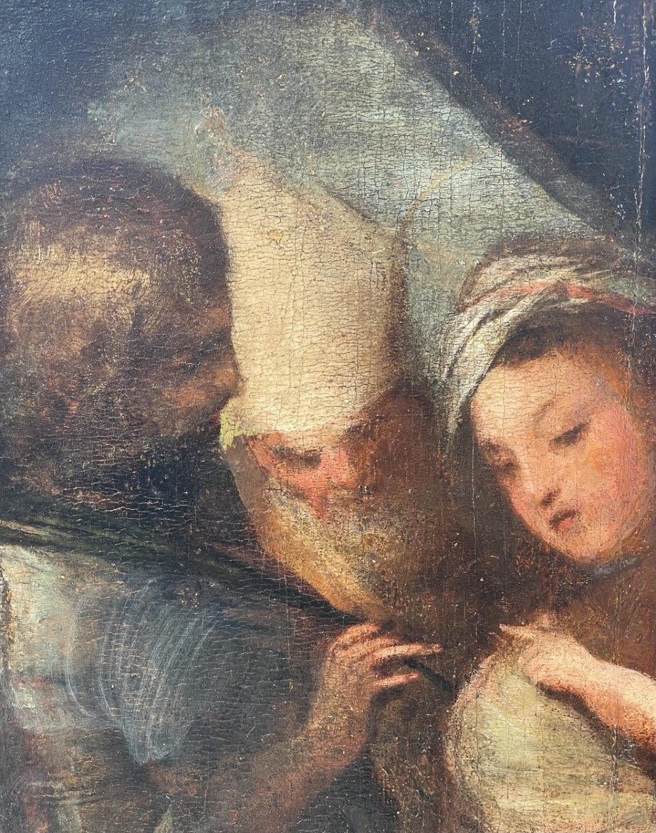 Pittore veneziano (inizi XVII secolo) - Madonna col Bambino, san Giorgio e san Nicola.-photo-2
