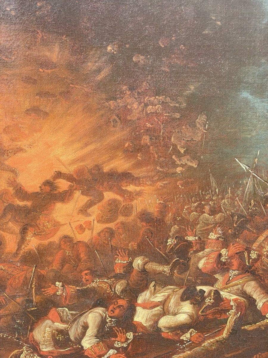 Christian Ludwig Freiherr von Löwenstern (Darmstadt 1701-Darmstadt 1754) - Scontro tra fanteria-photo-2