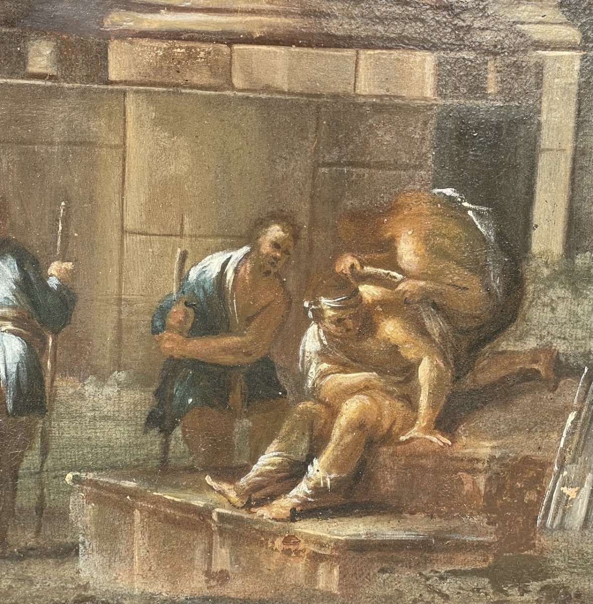 Pietro Paltronieri, detto il Mirandolese ( XVIII sec. ) - Capriccio architettonico.-photo-4
