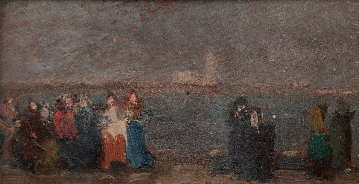 Beppe Ciardi (Venezia 1875 - Quinto di Treviso 1932) - Trittico di vedute veneziane.-photo-4