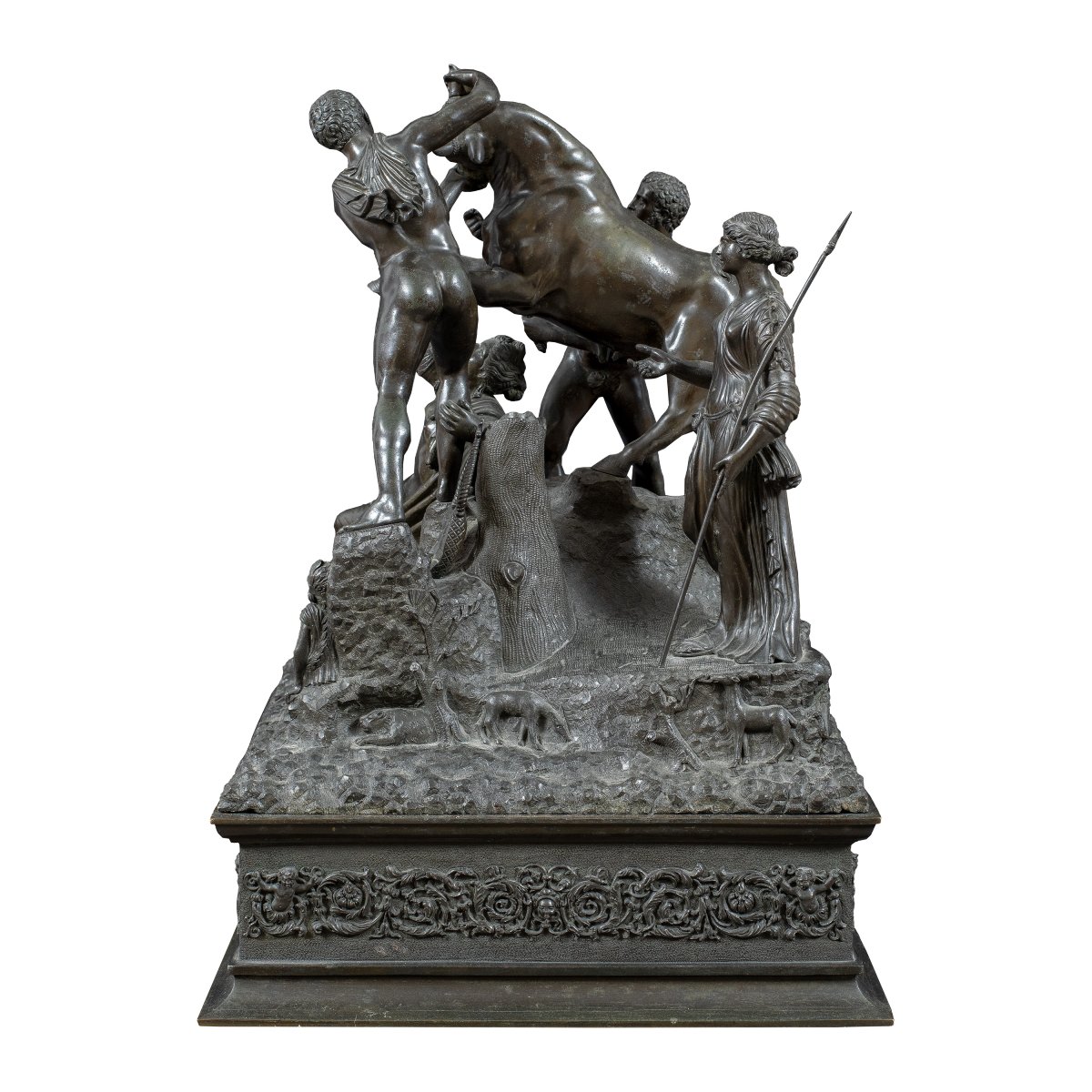 Gruppo scultoreo in bronzo - Il Toro Farnese (Supplizio di Dirce) - Roma, XIX secolo.-photo-3
