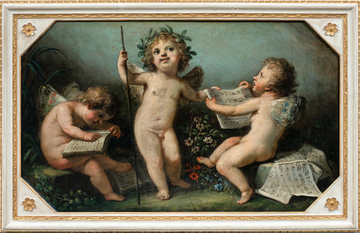 Fedele Fischetti (Napoli 1732 - Napoli 1792) - Allegoria della Musica. 