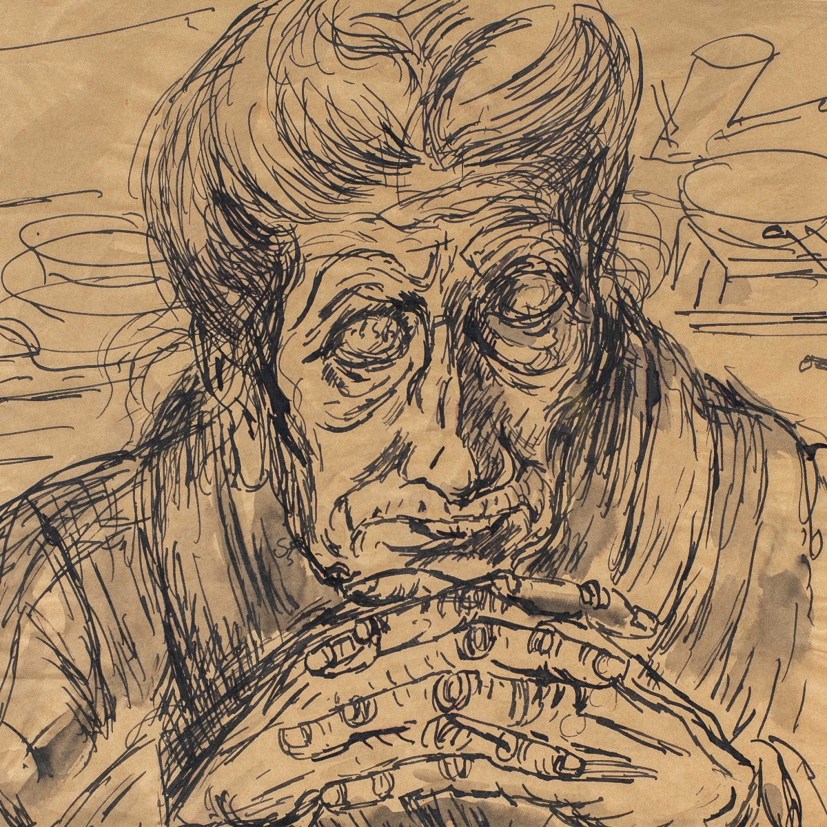 Giuseppe Migneco (Messina 1903 - Milano 1997) - La cartomante.-photo-3