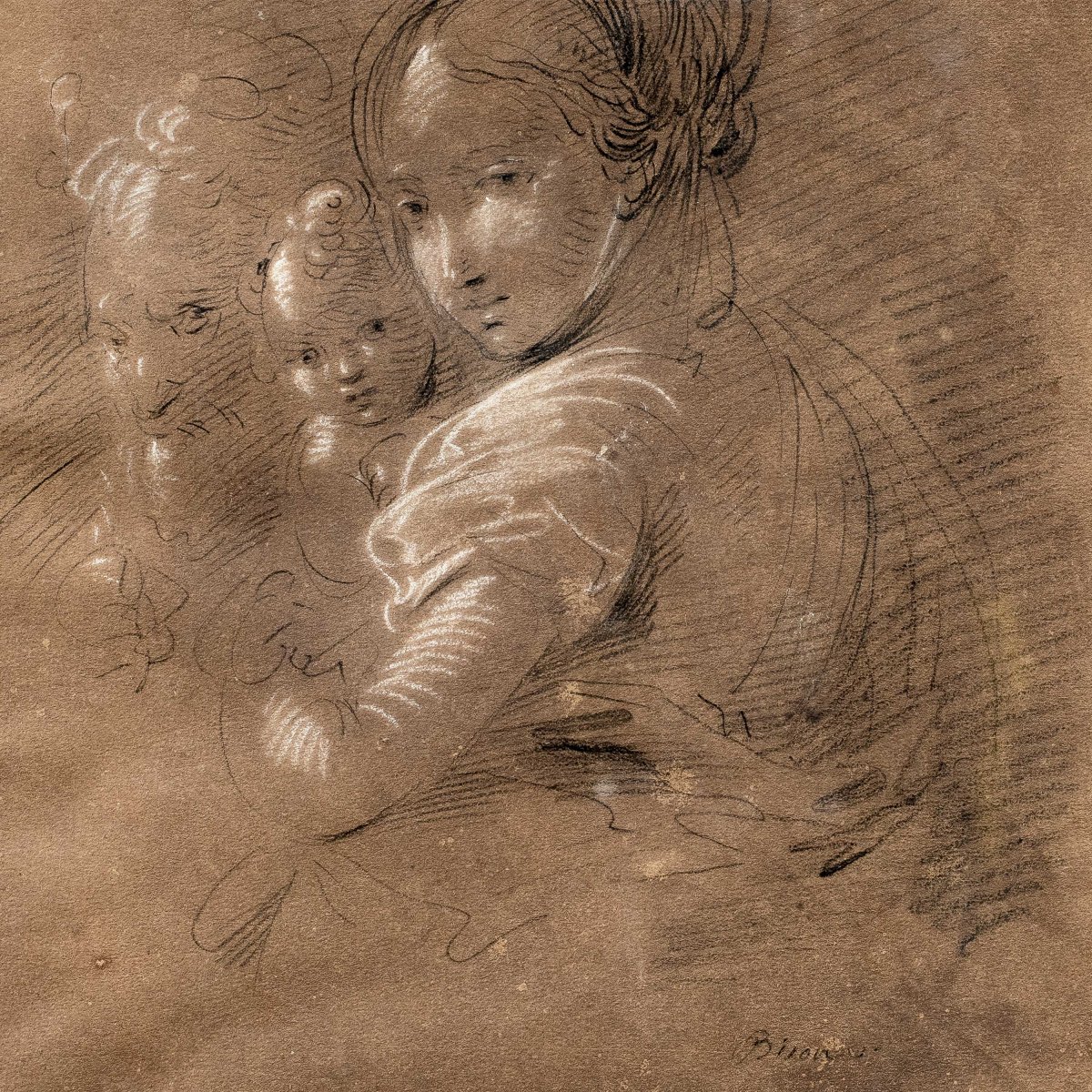 Giuseppe Bernardino Bison (Palmanova 1762 - Milano 1844) - Sacra Famiglia.-photo-3