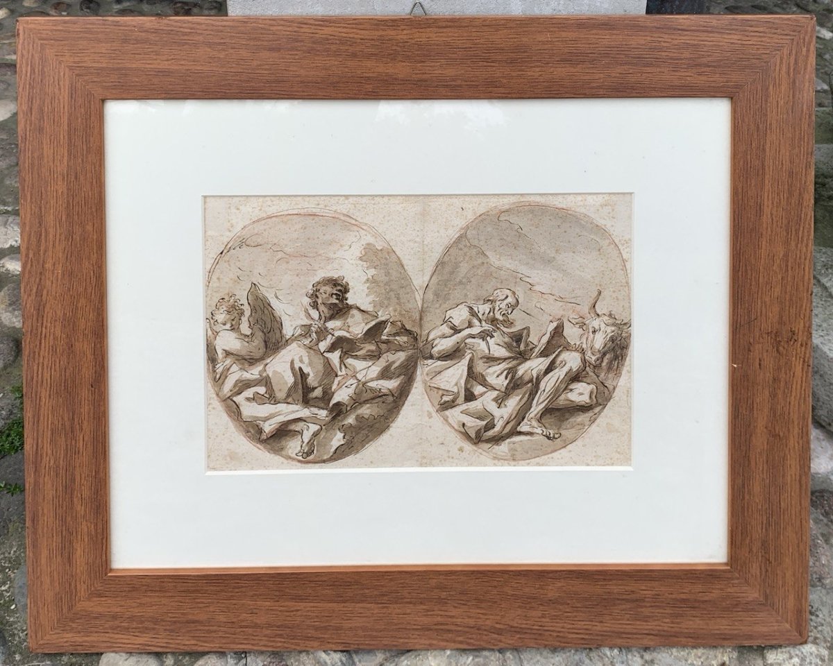 Gaspare Diziani (Belluno 1689 - Venezia 1767) - Due evangelisti.-photo-4