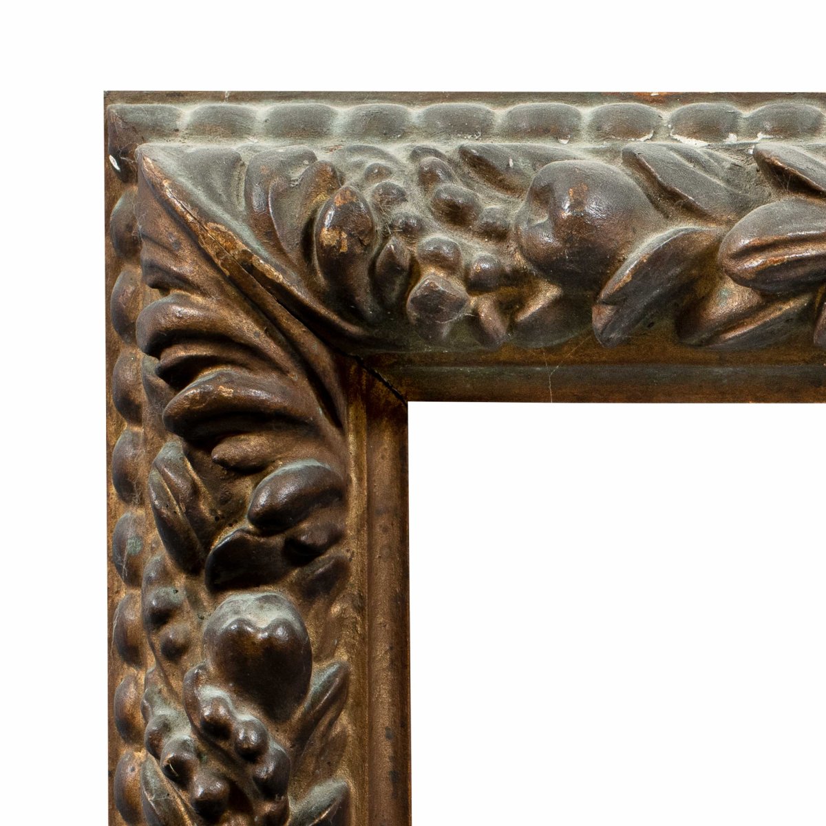 Cornice in legno intagliato e dorato. Francia, inizi XX secolo.-photo-2