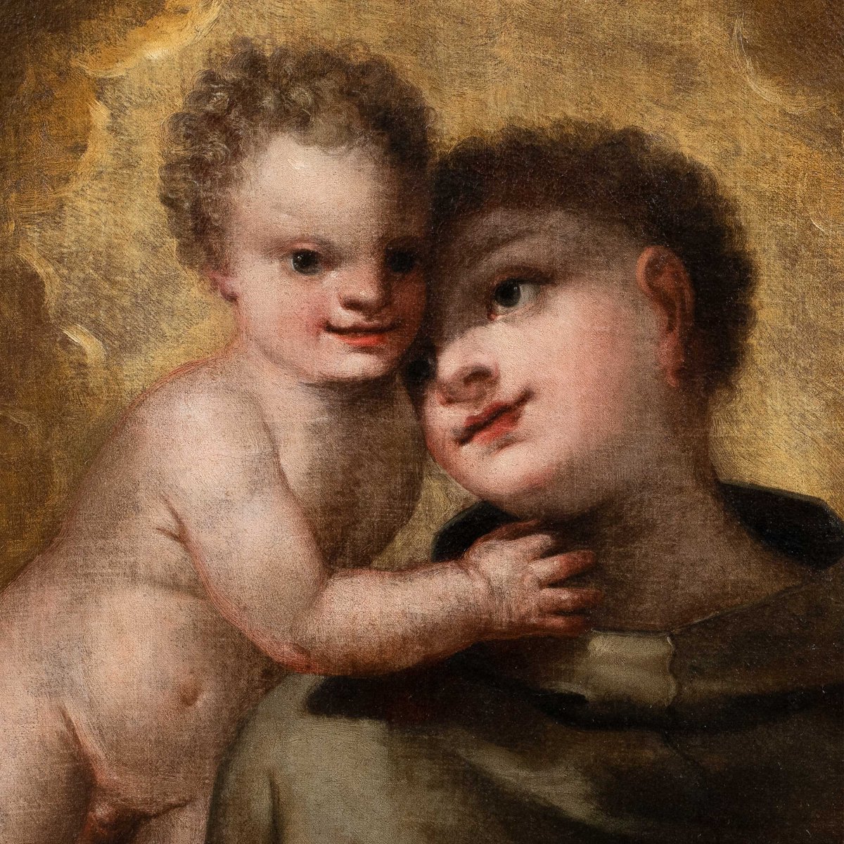 Marco Liberi (Venezia 1644 circa - post 1691) - Sant'Antonio da Padova col Bambino.-photo-2
