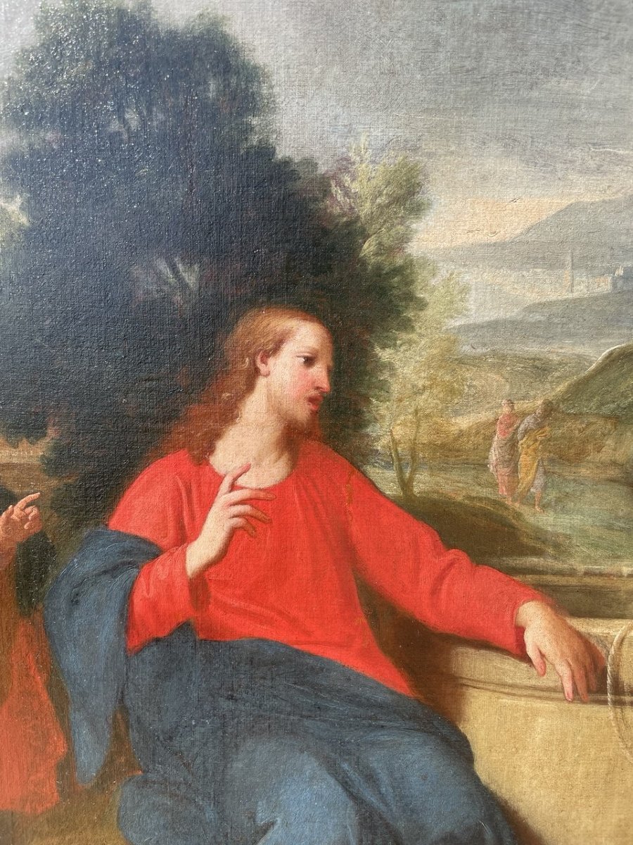 Gregorio Lazzarini (Venezia 1655 - Villabona Veronese 1730) - Cristo e la Samaritana al pozzo.-photo-3