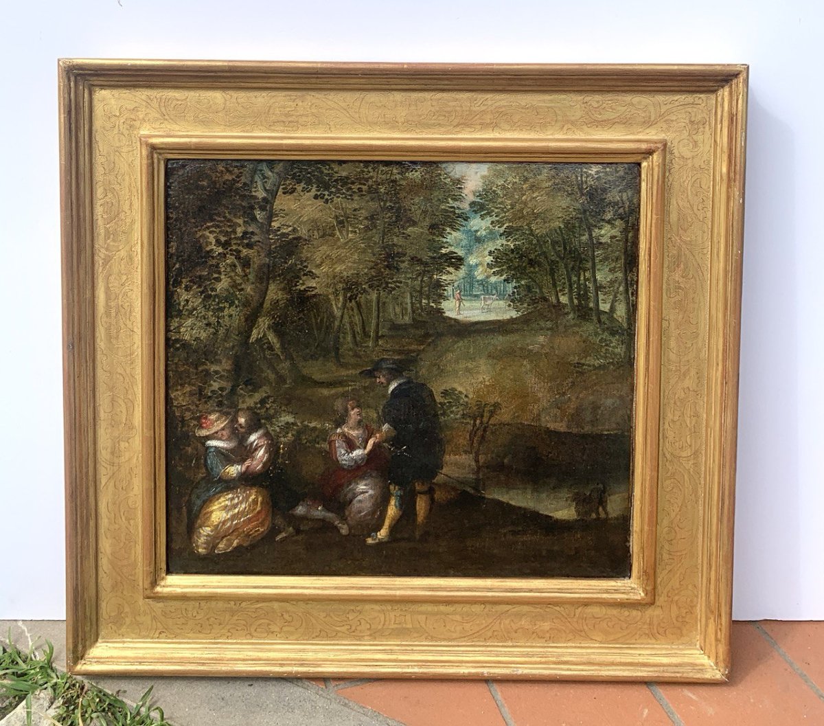 Lodewijk Toeput, detto Ludovico Pozzoserrato (XVI sec.) - Incontro fra dame e cavalieri.-photo-4