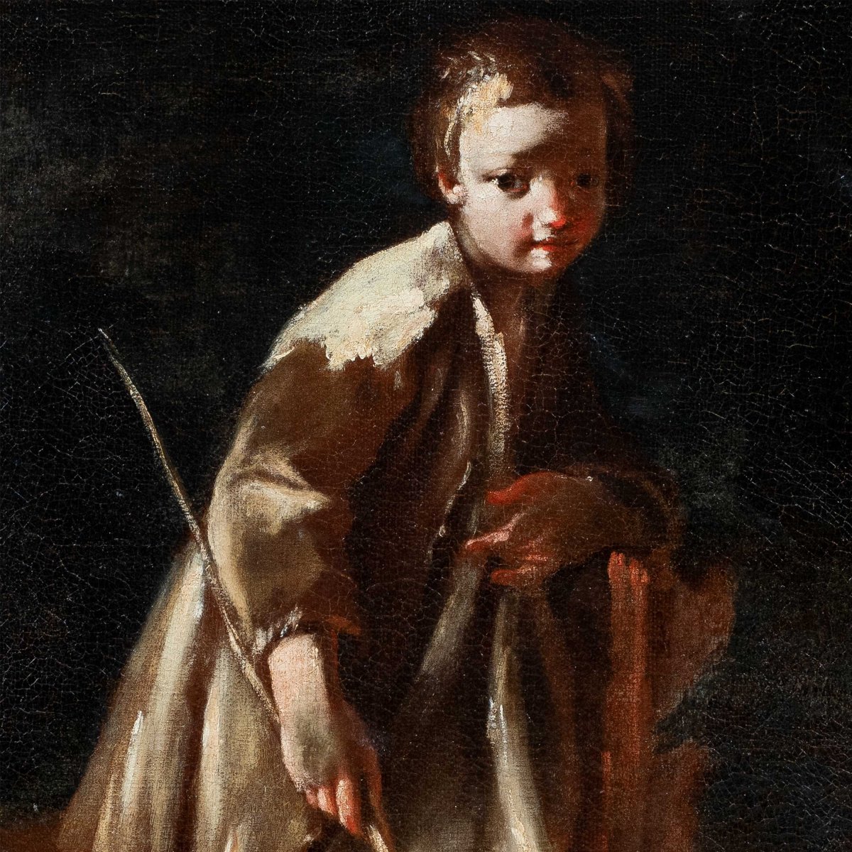 Giuseppe Maria Crespi detto lo Spagnoletto (Bologna 1665 - Bologna 1747) - Coppia di fanciulli.-photo-1