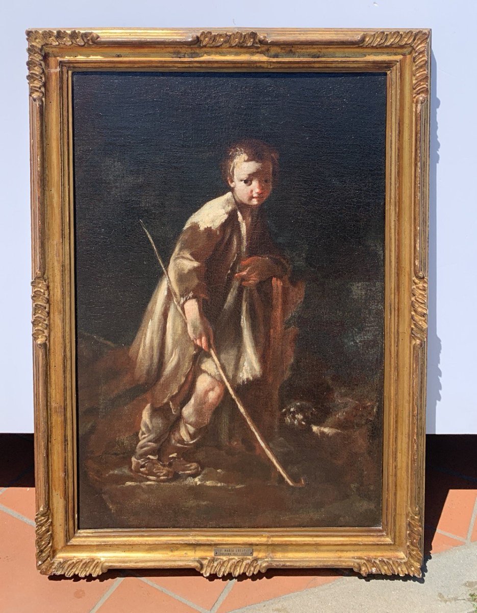 Giuseppe Maria Crespi detto lo Spagnoletto (Bologna 1665 - Bologna 1747) - Coppia di fanciulli.-photo-3