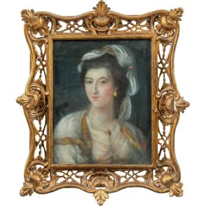 Seguace di Rosalba Carriera (Venezia 1673 - ivi 1757) - Ritratto di dama.