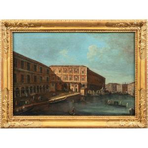 Francesco Tironi (Venezia 1745 - Venezia 1797)- Venezia, veduta delle Fabbriche Nuove a Venezia