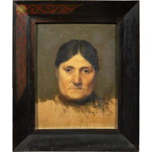 Pittore italiano (XIX-XX sec.) - Ritratto di donna.