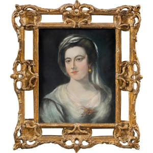 Seguace di Rosalba Carriera (Venezia 1673 - ivi 1757) - Ritratto di dama.