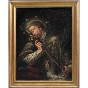 Pittore italiano (XVIII secolo) - San Giovanni Nepomuceno.