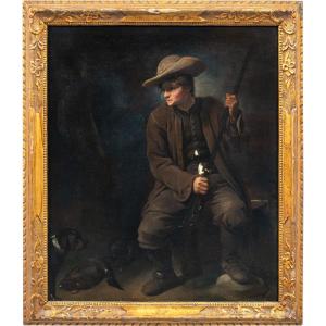 Pietro Longhi (Venezia 1701 - Venezia 1785) - Il Cacciatore.