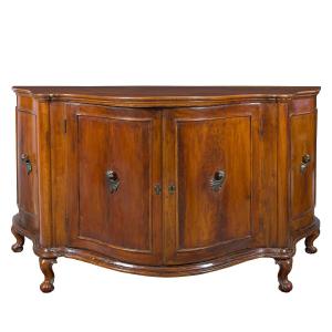 Credenza in legno di noce massello. Venezia, XVIII secolo.