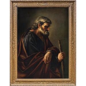 Jusepe de Ribera (Xàtiva 1591 - Napoli 1652) cerchia di - San Giuseppe.