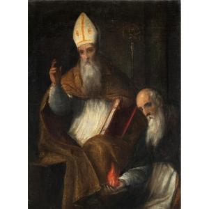 Pietro de' Marescalchi, detto lo Spada (XVI) - Sant’Ambrogio e Sant’Antonio.